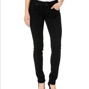Hudson Black Colin Flap Skinny Jeans Size: 28